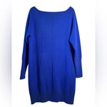 Athleta  Women’s Blue Cashmere Blend Long Sleeve Sweater‎ Dress Medium Photo 1