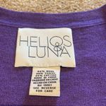 Anthropologie Helios & Luna Lightweight Wool Ruffle Front Crew 3/4 Slv Sweater L Photo 1