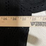 Vintage Periwinkle Size‎ 2X Black Open Cardigan Top Eyelet 3/4 Sleeve Preppy Size undefined Photo 2