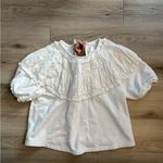 Anthropologie By Tie Back Ruched Blouse Photo 2