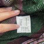 Missoni Metallic Striped Cardigan Color Block Belt Tie Size 6 Black Photo 8