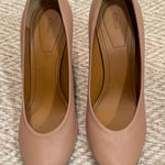 Chloé Chloe Nude Neutral Round Toe Block Heels | Size 37.5 Photo 0