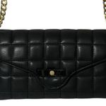 Mossimo Black Quilted Crossbody Bag Gold Chain Small Purse Wallet Photo 0