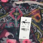 Express Multicolor Floral Print Cinch Cover Up New Photo 7