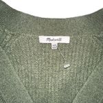 Madewell NWOT  Lyle Merino Wool Blend Ribbed Henley V-Neck Green Knit Sweater XXL Photo 2