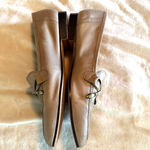 Enzo Angiolini  Flats Womens 9N Loafers Slip-On Shoes Beige soft leather Bow Photo 3