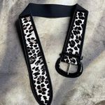 White House | Black Market Leopard Print Pony Hair Waist Belt Photo 0