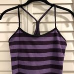 Lululemon Purple Striped Tank Top Photo 2