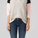 Mauve Womens Sweater Sz XL Pink Black Semi Sheer Made in the USA Peachy NEW Size undefined Photo 0