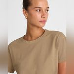 Madewell NWT Cotton Perfect Crewneck Sagebrush T-shirt Small stain Sz XXS Photo 4