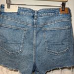 American Eagle NWT  Distressed Mom Denim Shorts Size 14 Strigid Photo 1
