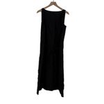 American Giant Women's Linen Tie Dress Size M Black Size M Photo 5