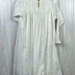Mate the Label Laude The Label Womens Dress Small Victorian Cotton Gauze Smocked Ivory Smock Photo 5