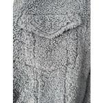 Good American Sherpa Oversized Jacket '90s Sherpa Trucker Women’s Size 5/6 2XL Blue Photo 3