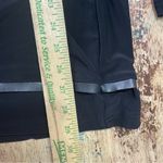 SYMPLI Womens 6 Faux Leather Trimmed Long Sleeve Shirt Top Pullover V Photo 4