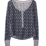 Victoria's Secret Y2k Size XS Gray & Black Gray Waffle Knit Pajama Set XS Photo 0