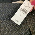 Ann Taylor LOFT Gold Shimmer Mini Skirt New Navy Blue Size 8 Photo 3