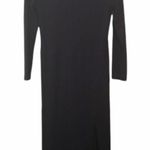 Sweater Dress w/Front Side Slit Black Size undefined Photo 0