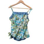 Old Navy  women's maternity floral silk tank top size large Photo 1