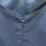 United Colors Of Benetton  Pinstripe Knee Length Dress Black Medium Photo 5