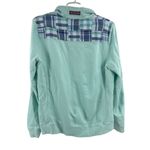 Vineyard Vines  pullover 1/4 zip L light blue plaid cotton preppy collared casual Photo 1