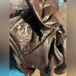M Collection leather jacket size Large Brown Photo 5