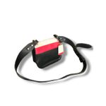 Carpisa Made In Italy Black Leather Satchel Top Small Crossbody Bag Minimalist P Photo 2