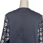Chico's Chico’s Modern Lace Crochet Jacket Women’s Size 2 Regular Size L/12 Black Photo 4