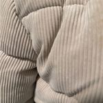 Ci Sono  Beige Corduroy Puffer Jacket Photo 4
