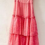 Love Shack Fancy  Tiered Ruffle Maxi Gown in Pink Size 4 Photo 0