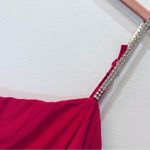 Forever 21 NWT Rhinestone Ruched Mini Dress sz Large shocking pink Photo 50