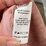 Mustard Seed Dress Womens Size L Boho Peasant Rose Pink Faux Suede Balloon Photo 3