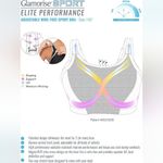 Glamorise Women's Elite Adjustable Wirefree Active Sport Bra Size 44B Blue Photo 1