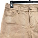  Size US 12R‎ / Chico's Size 2R Long Khaki Jeans Tan Shimmer Snake Print Photo 2