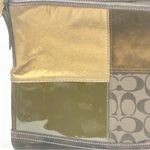 Coach Vintage Signature F10421 Patchwork Crossbody Shoulder Bag Brown Suede Photo 1