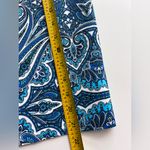 J. McLaughlin  blue geometric paisley pencil skirt Catalina cloth reversible S Photo 5