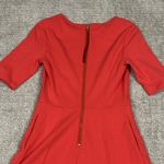 Boden Dress Womens 8 Peony Conker Wren Stretch Red ColorBlock Midi Fit N Flare Photo 7