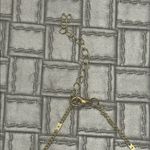 Gold Pearl Pendant Necklace Minimalist Irregular Chic Photo 5