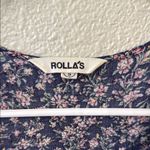 ROLLA'S Blue Floral Long Sleeve Wrap Sundress Small Photo 1