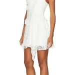 Amanda Uprichard NEW- NWT  Bailee Lace Dress White L Bridal Mini Photo 2