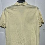 KORET FRANCISA (M) yellow/white button down short sleeve with floral embroidery. Yellow Size M Photo 1