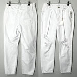 Good American  Good Girlfriend Ripped High Waist Ankle Jeans Size 0 Photo 2