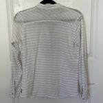 Mountain Hardwear  Daralake Gauze White Striped Button Down Shirt Small Photo 2