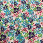 Karen Scott Vintage Collections Floral Maxi Skirt Pleated Buttons Size S Photo 7