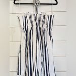 Emporio Armani Babydoll Striped Strappy Summer Dress White Navy Photo 9