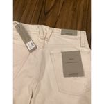 Hudson Jeans Hudson Freya Low Rise Skater Shorts White Denim Bermuda Wide Leg Raw Hem Size 23 Photo 11