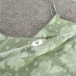 Selfie Leslie cowl neck pastel Green Floral mini Dress Size 16 Photo 1