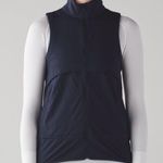 Lululemon Kicking Asphalt Vest Navy Blue Full-Zip Lightweight Womens Size 4 Photo 0