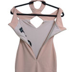 Nookie  Hollywood Midi Dress Blush Pink Off the Shoulder Cutout Choker XS New Photo 6