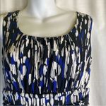 AB Studio Black/White/Blue Maxi Dress Medium Photo 8